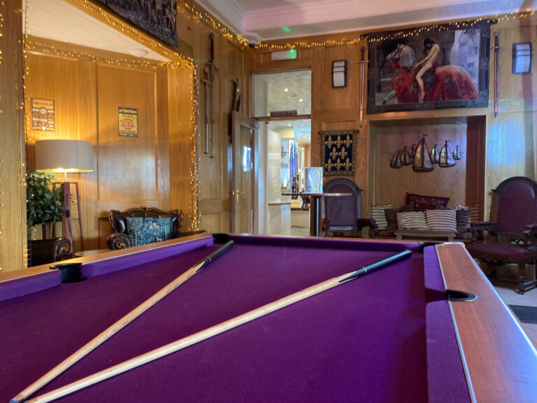 Recreation in the games room